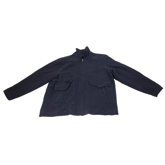 VTG Columbia Jacket Coat Mens Size XXL Black Wool Blend Zip Chore Winter Cold - Picture 1 of 16